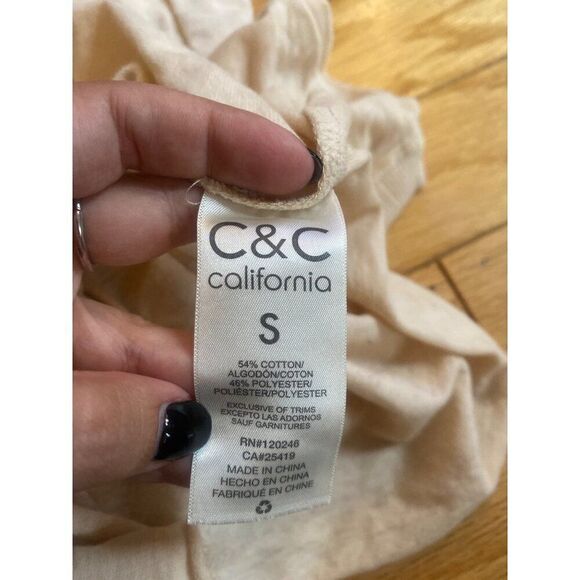 C & C California women's Joshua Tree Graphic Long Sleeve casual Shirt size small - Picture 9 of 9